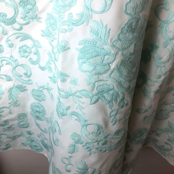 Foxiedox | Mint White Cross Back FIt & Flare Dress - Picture 3 of 8